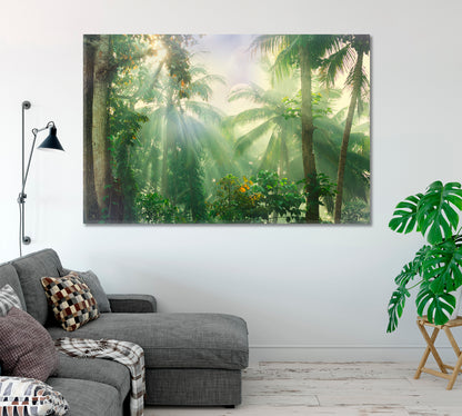 Beautiful Tropical Jungle Canvas Print-Canvas Print-CetArt-1 Panel-24x16 inches-CetArt