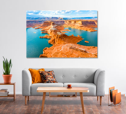 Lake Powell National Park Landscape Canvas Print-Canvas Print-CetArt-1 Panel-24x16 inches-CetArt