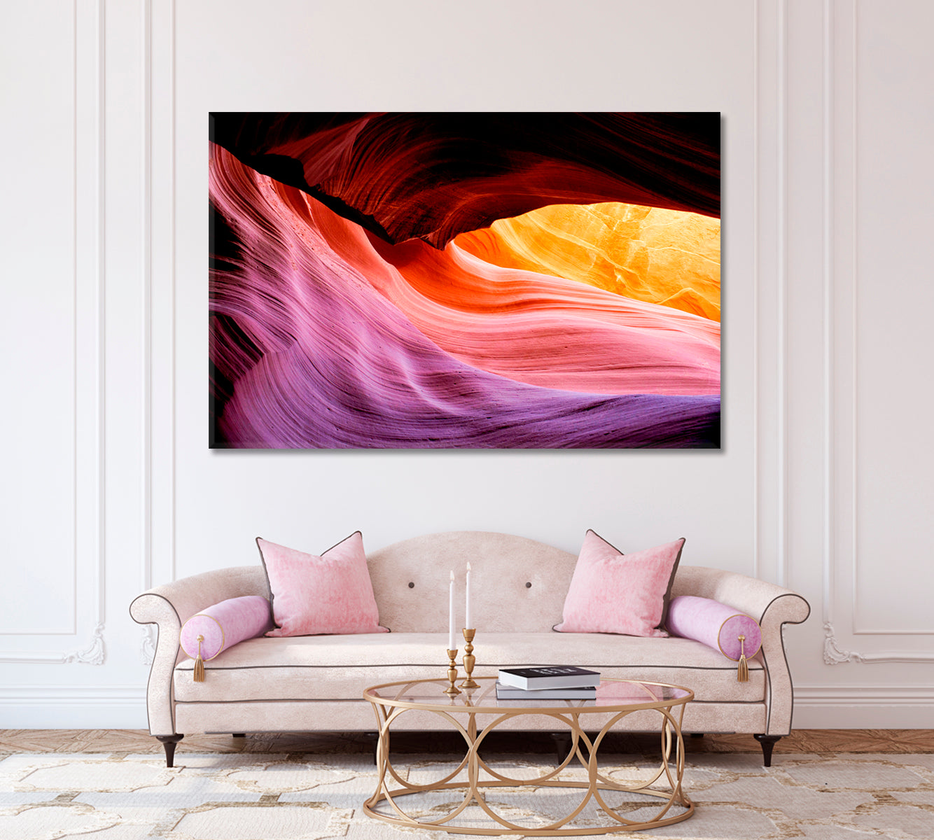 Antelope Canyon in Navajo Reservation Arizona USA Canvas Print-Canvas Print-CetArt-1 Panel-24x16 inches-CetArt