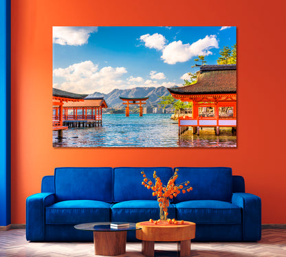 Itsukushima Shrine on Miyajima Island Japan Canvas Print-Canvas Print-CetArt-1 Panel-24x16 inches-CetArt