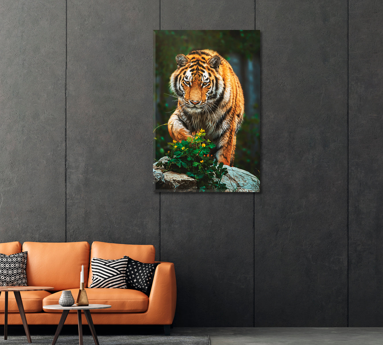 Wild Siberian Tiger Canvas Print-Canvas Print-CetArt-1 panel-16x24 inches-CetArt