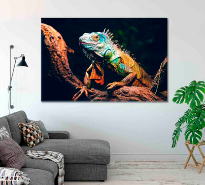 Iguana Canvas Print-Canvas Print-CetArt-1 Panel-24x16 inches-CetArt