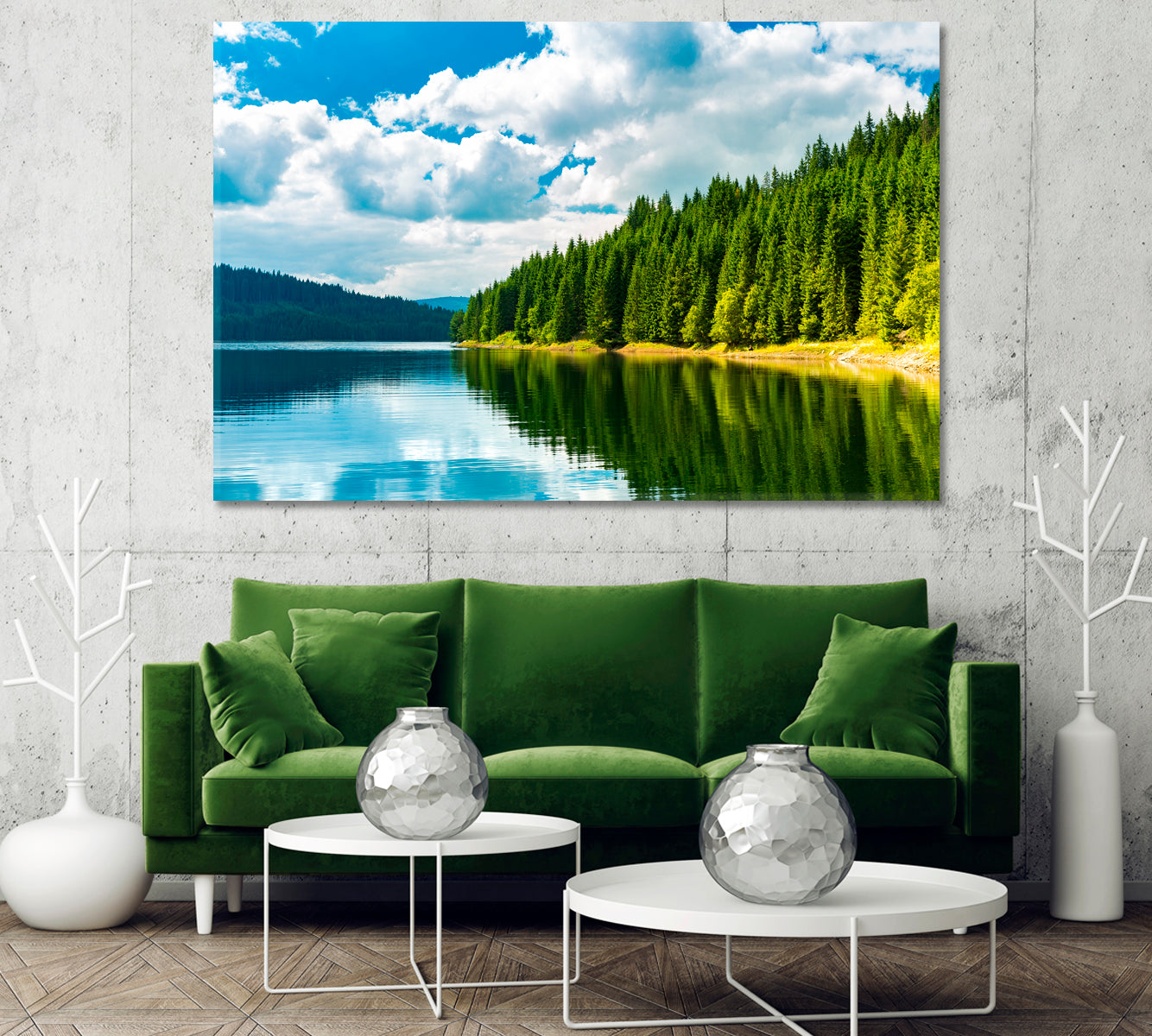 Lake Vidra Romania Canvas Print-Canvas Print-CetArt-1 Panel-24x16 inches-CetArt