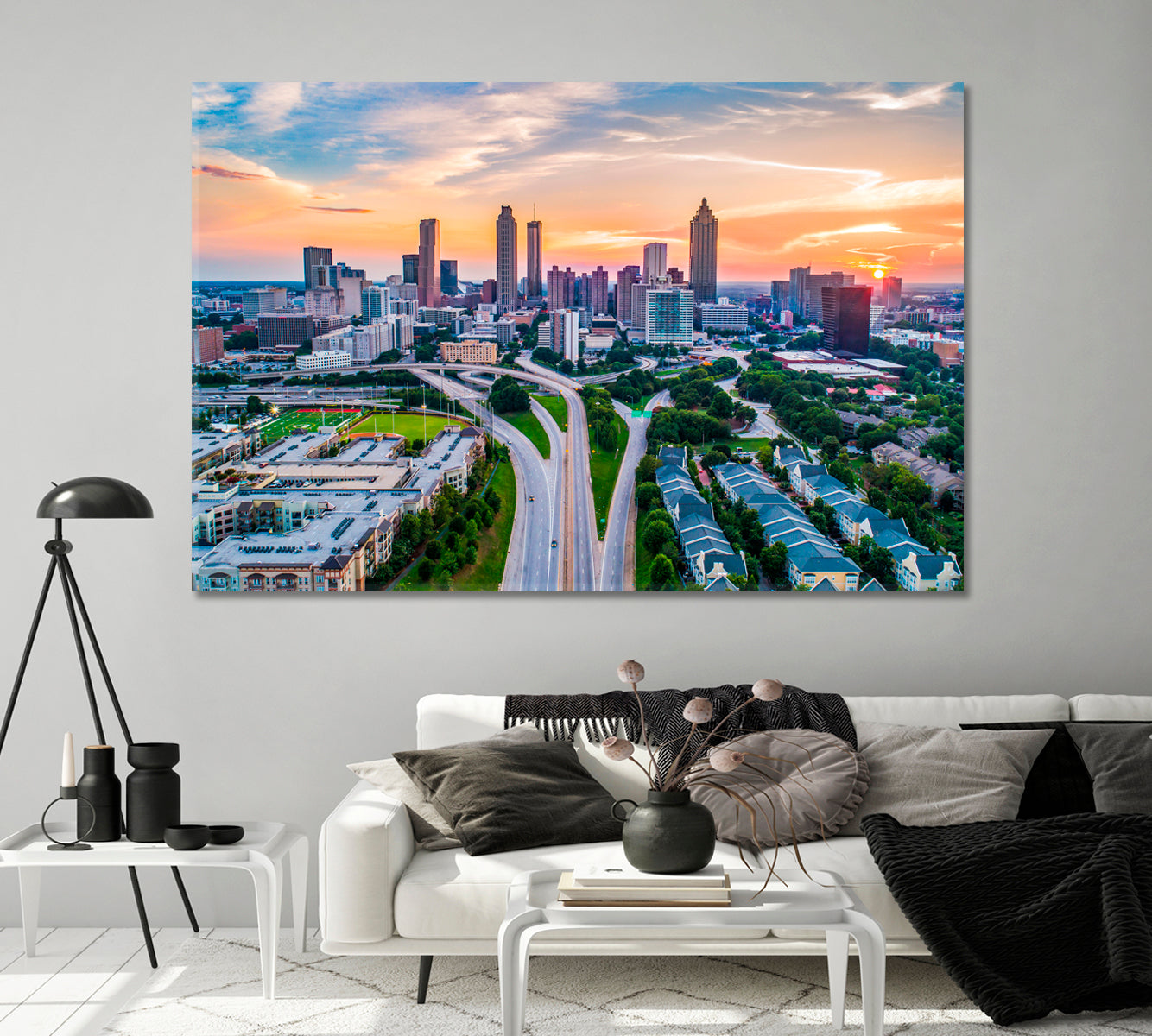 Atlanta Georgia USA Canvas Print-Canvas Print-CetArt-1 Panel-24x16 inches-CetArt