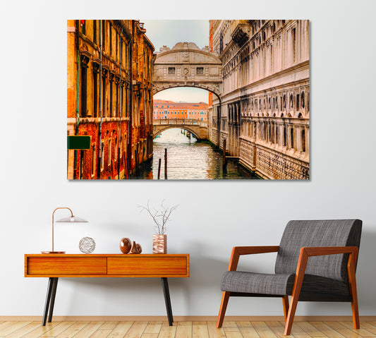 Bridge of Sighs Venice Italy Canvas Print-Canvas Print-CetArt-1 Panel-24x16 inches-CetArt