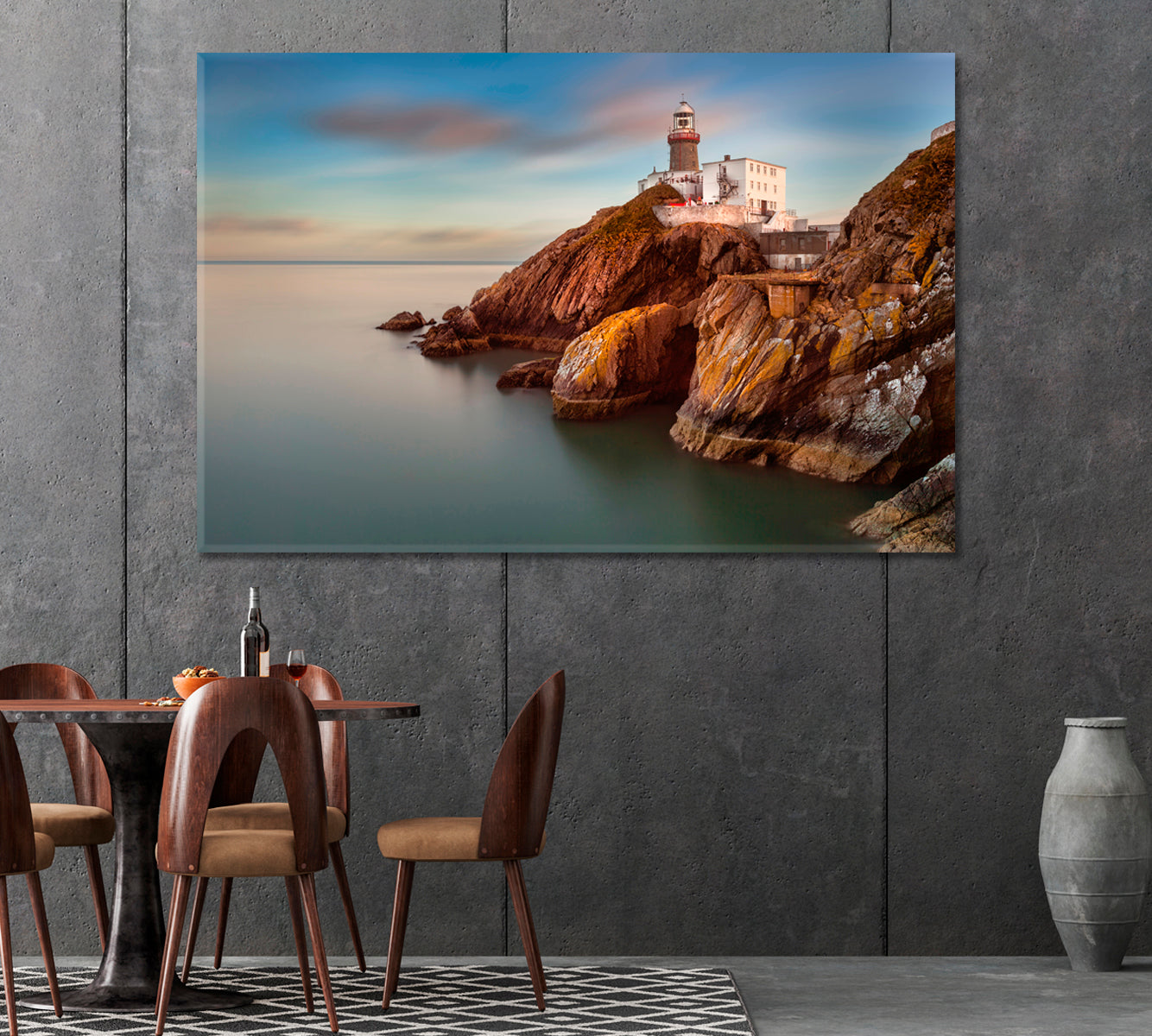 Baily Lighthouse Dublin Ireland Canvas Print-Canvas Print-CetArt-1 Panel-24x16 inches-CetArt