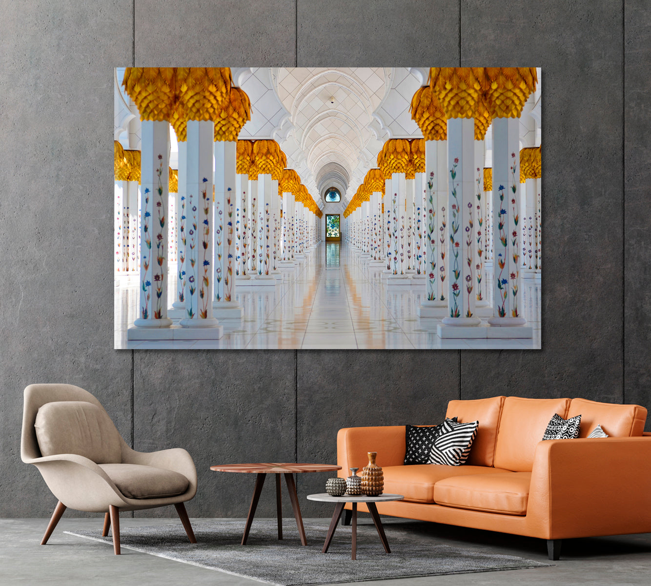 Sheikh Zayed Grand Mosque in Abu Dhabi UAE Canvas Print-Canvas Print-CetArt-1 Panel-24x16 inches-CetArt