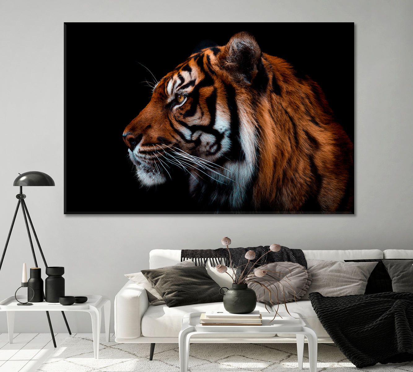 Sumatran Tiger Canvas Print-Canvas Print-CetArt-1 Panel-24x16 inches-CetArt