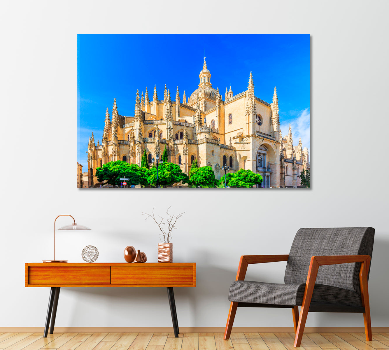 Cathedral de Santa Maria de Segovia Spain Canvas Print-Canvas Print-CetArt-1 Panel-24x16 inches-CetArt