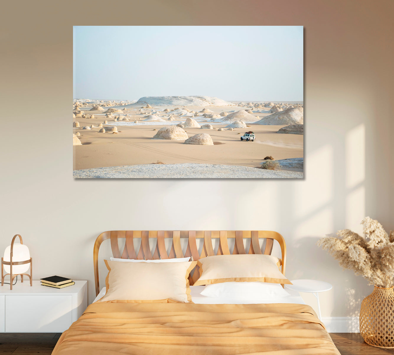 White Desert Bahariya Egypt Canvas Print-Canvas Print-CetArt-1 Panel-24x16 inches-CetArt