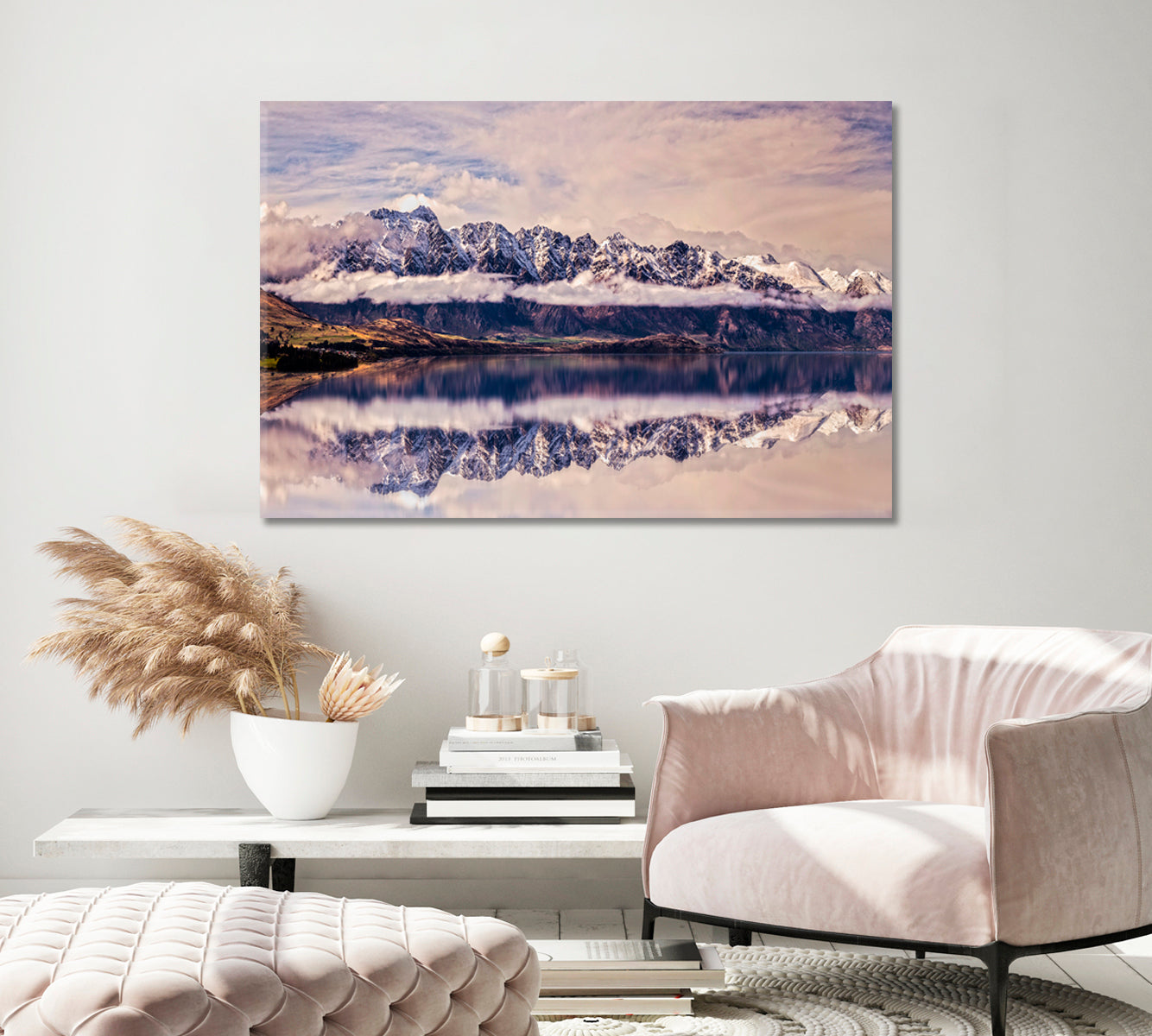 Remarkables Queenstown New Zealand Canvas Print-Canvas Print-CetArt-1 Panel-24x16 inches-CetArt