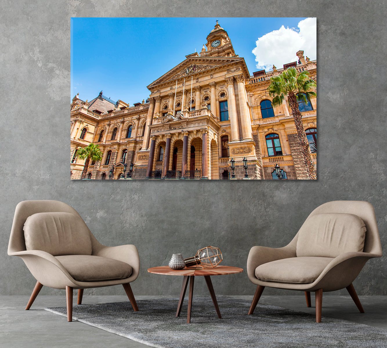 Cape Town City Hall South Africa Canvas Print-Canvas Print-CetArt-1 Panel-24x16 inches-CetArt