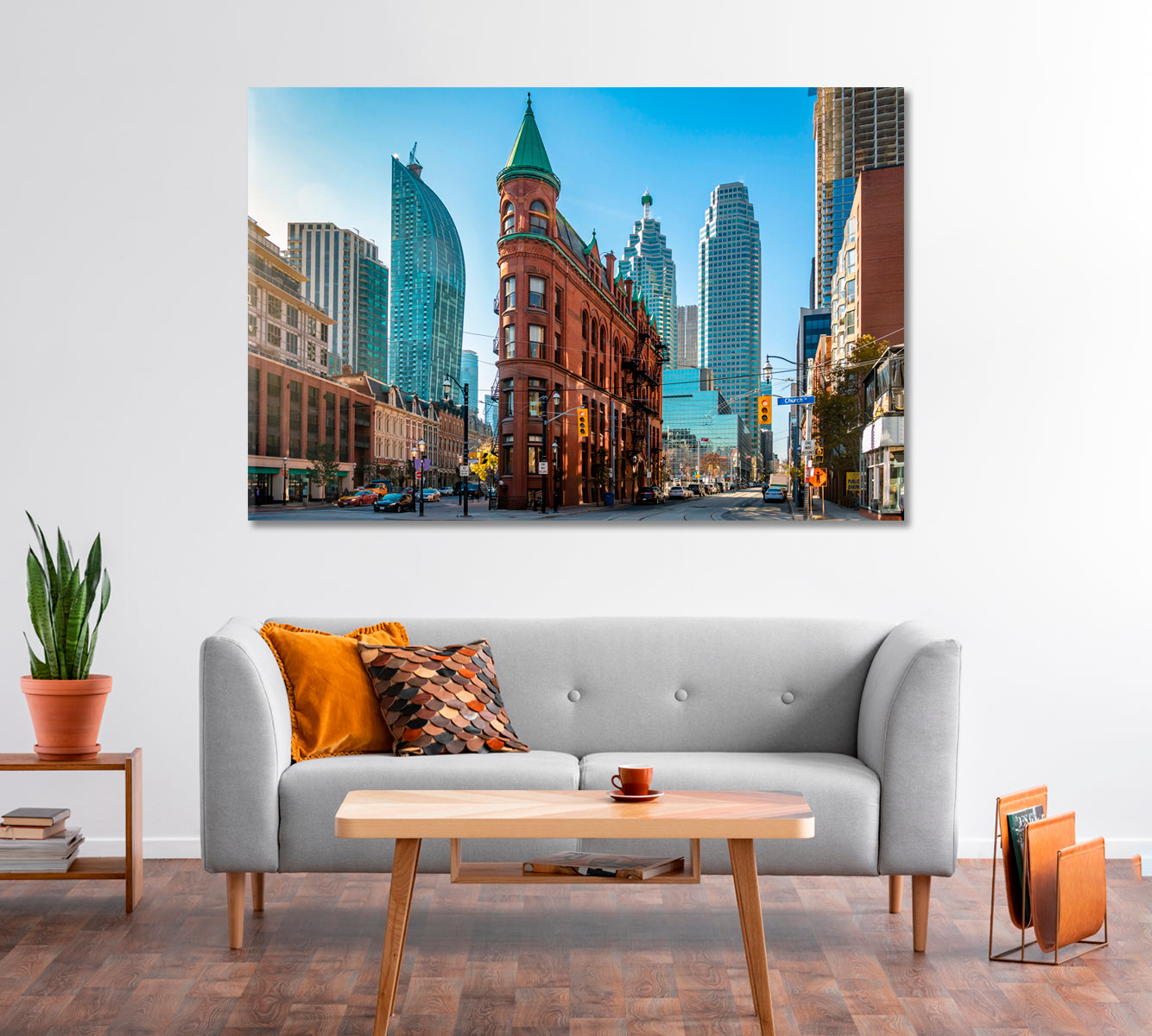 Historic Building Gooderham Toronto Canada Canvas Print-Canvas Print-CetArt-1 Panel-24x16 inches-CetArt