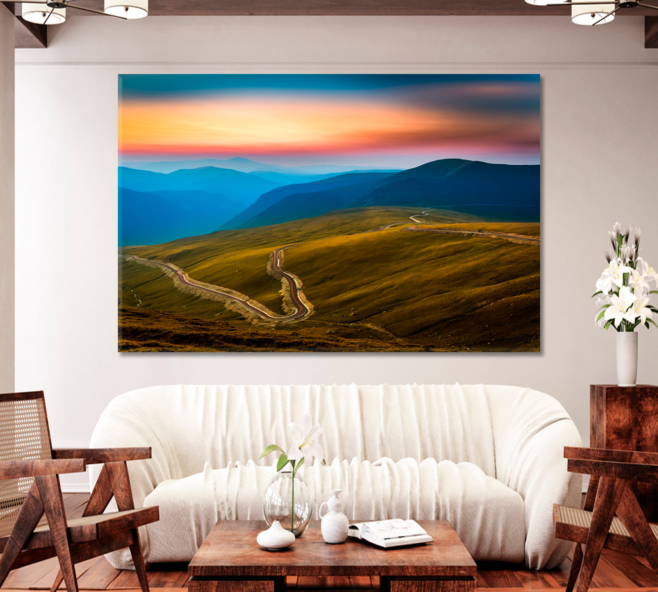 Carpathian Mountains Landscape Ukraine Canvas Print-Canvas Print-CetArt-1 Panel-24x16 inches-CetArt