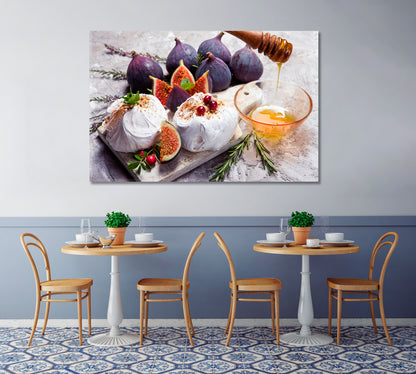 Mini Cake with Figs and Cranberries Canvas Print-Canvas Print-CetArt-1 Panel-24x16 inches-CetArt