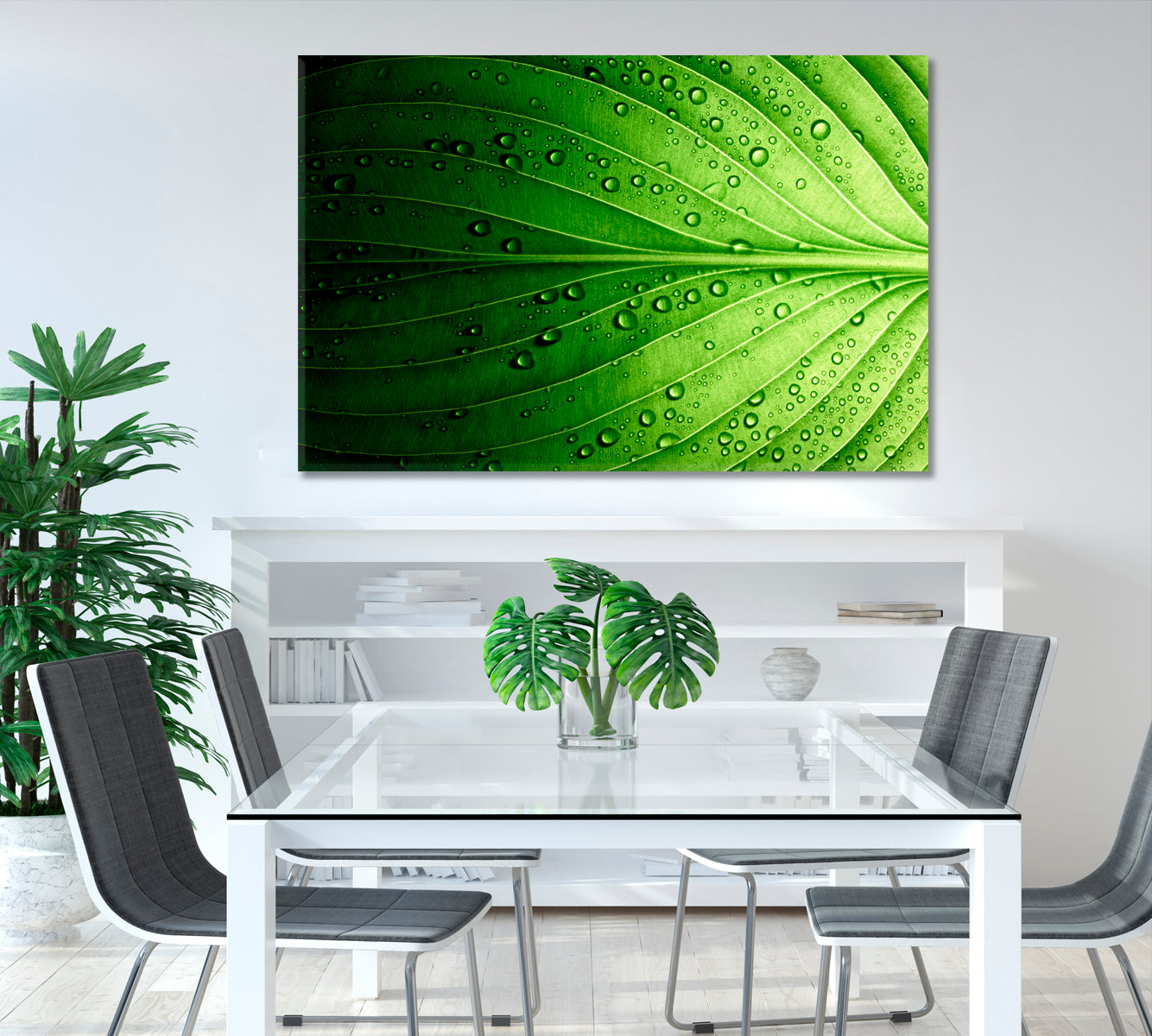 Beautiful Green Leaf Canvas Print-Canvas Print-CetArt-1 Panel-24x16 inches-CetArt