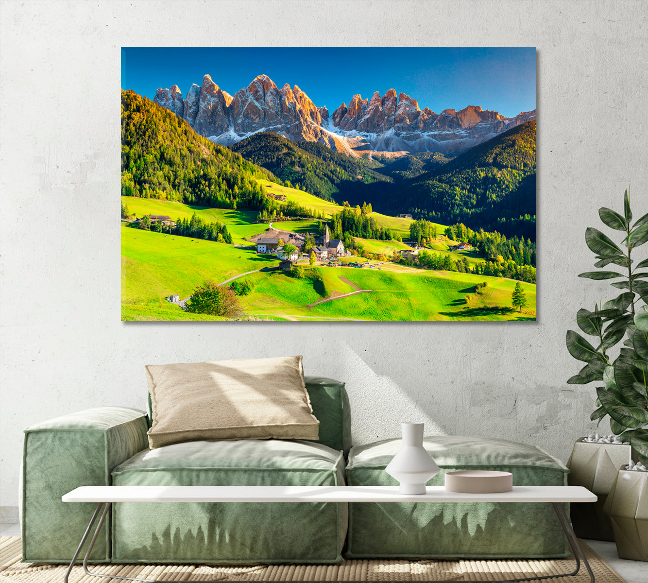 Magical Dolomites Alps Italy Canvas Print-Canvas Print-CetArt-1 Panel-24x16 inches-CetArt