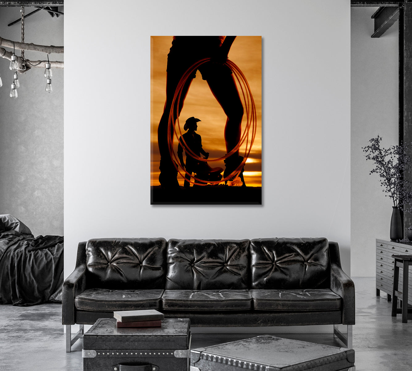 Cowboys Canvas Print-Canvas Print-CetArt-1 panel-16x24 inches-CetArt