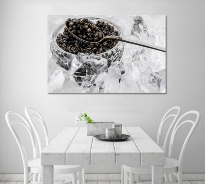 Natural Black Caviar Canvas Print-Canvas Print-CetArt-1 Panel-24x16 inches-CetArt