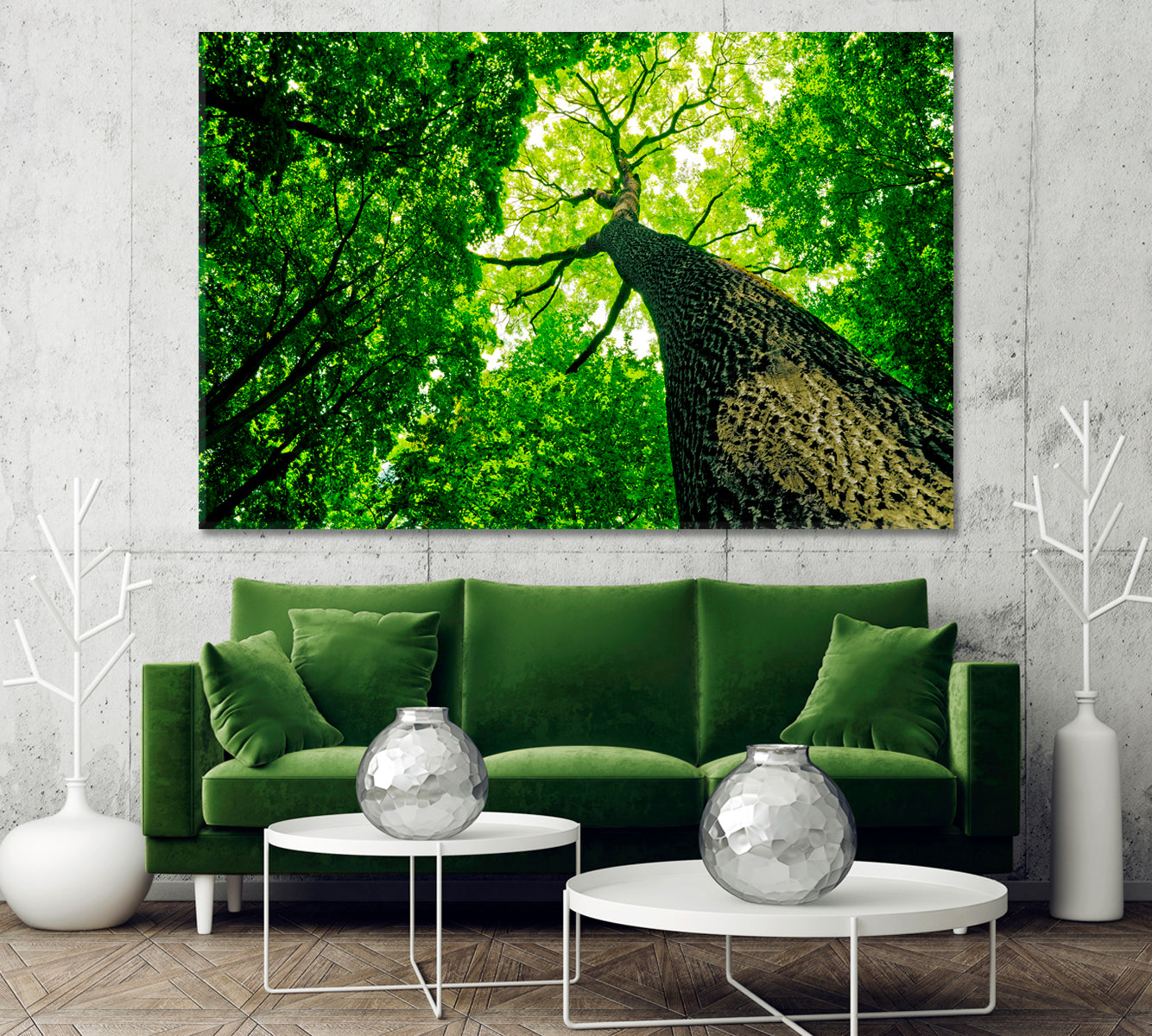 Forest Trees Canvas Print-Canvas Print-CetArt-1 Panel-24x16 inches-CetArt