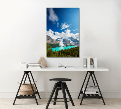 Beautiful Berg Lake and Mount Robson Canada Canvas Print-Canvas Print-CetArt-1 panel-16x24 inches-CetArt