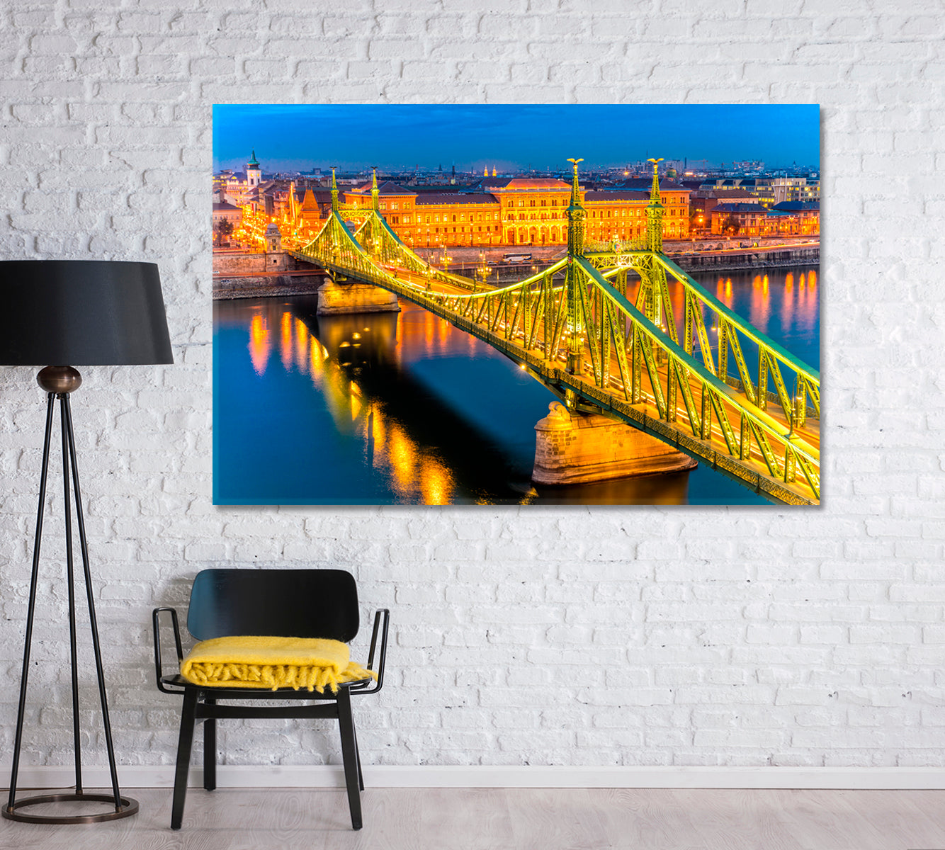 Liberty Bridge Budapest Hungary Canvas Print-Canvas Print-CetArt-1 Panel-24x16 inches-CetArt