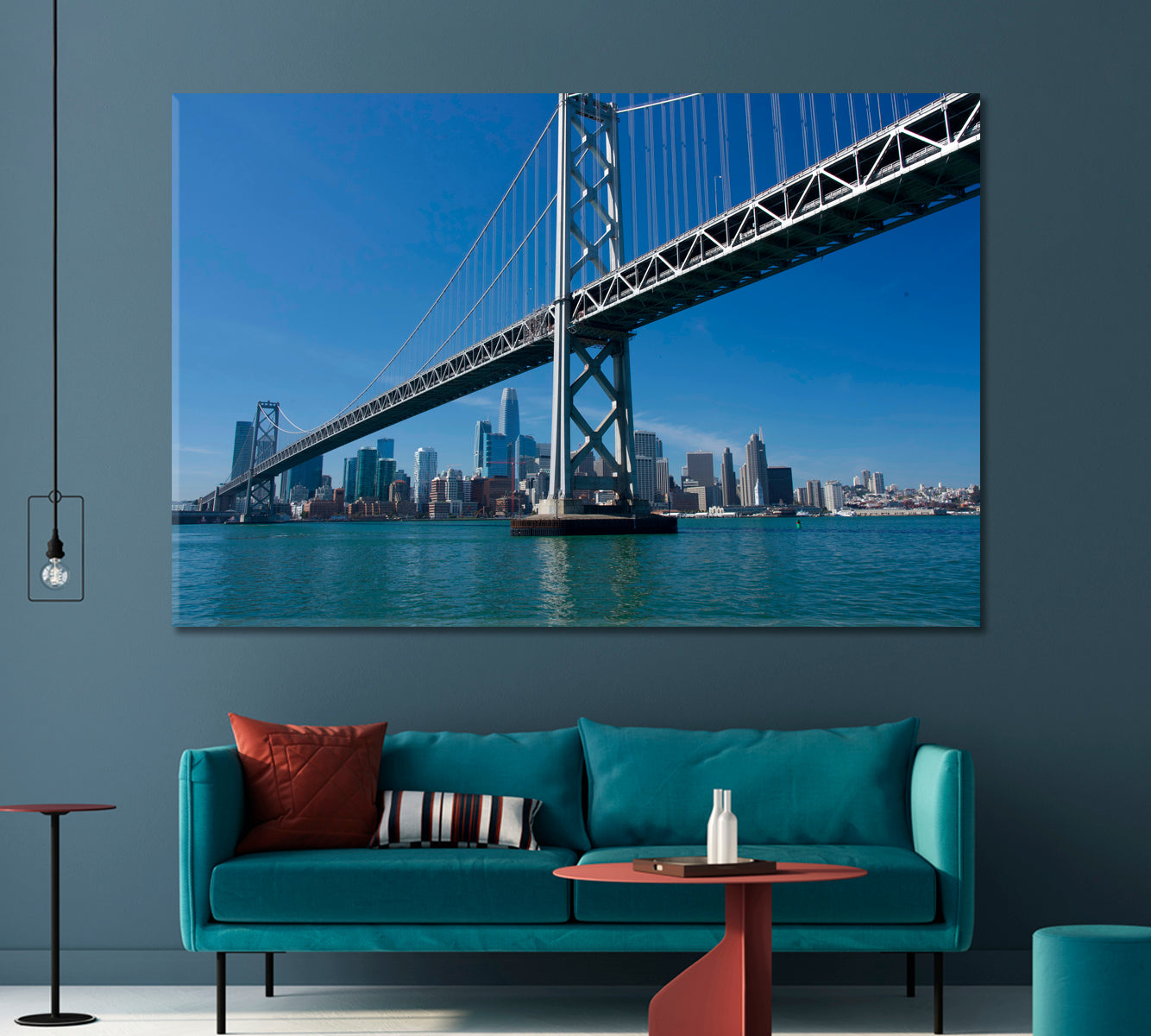 Golden Gate Bridge over San Francisco Bay Canvas Print-Canvas Print-CetArt-1 Panel-24x16 inches-CetArt