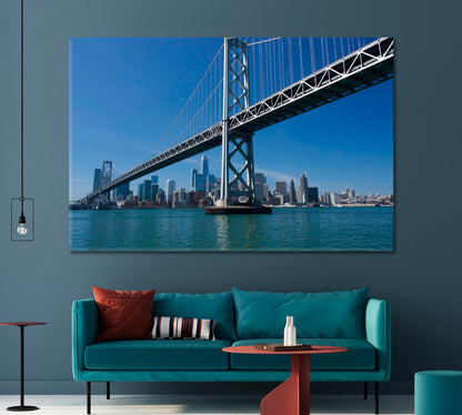 Golden Gate Bridge over San Francisco Bay Canvas Print-Canvas Print-CetArt-1 Panel-24x16 inches-CetArt