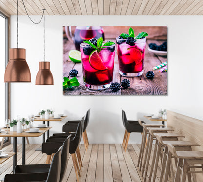 Blackberry Lemonade Canvas Print-Canvas Print-CetArt-1 Panel-24x16 inches-CetArt