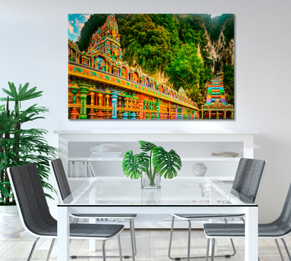 Batu Caves Malaysia Canvas Print-Canvas Print-CetArt-1 Panel-24x16 inches-CetArt