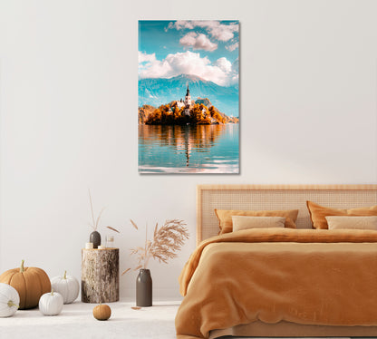 Bled Lake Slovenia Europe Canvas Print-Canvas Print-CetArt-1 panel-16x24 inches-CetArt