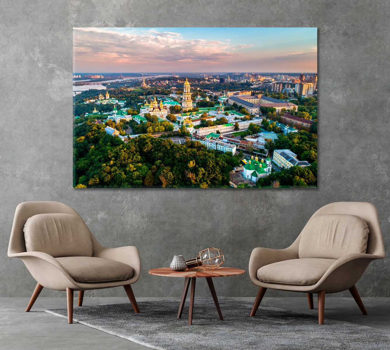 Pechersk Lavra in Kiev Ukraine UNESCO World Heritage Canvas Print-Canvas Print-CetArt-1 Panel-24x16 inches-CetArt