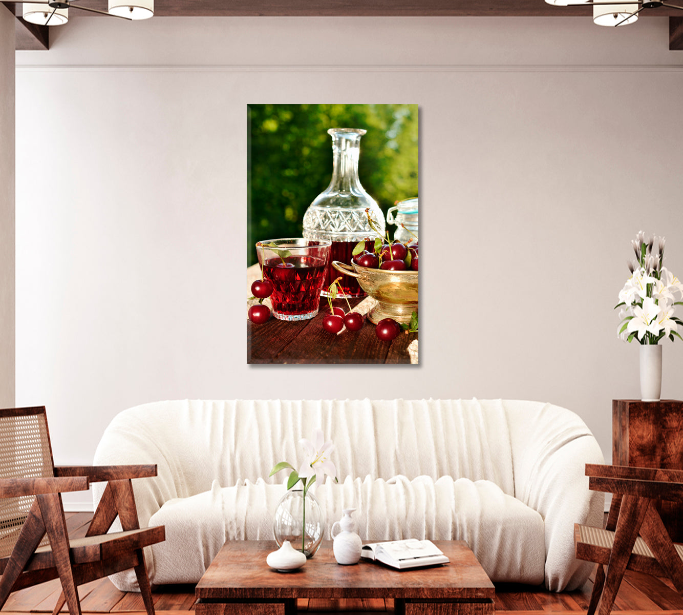 Cherry Juice Canvas Print-Canvas Print-CetArt-1 panel-16x24 inches-CetArt