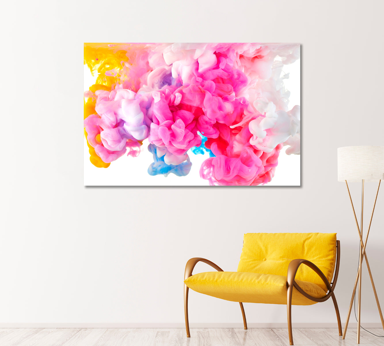 Abstract Multicolored Smoke Canvas Print-Canvas Print-CetArt-1 Panel-24x16 inches-CetArt