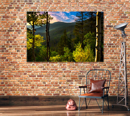 Beautiful Rocky Mountains of Colorado Canvas Print-Canvas Print-CetArt-1 Panel-24x16 inches-CetArt