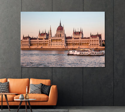 Parliament in Budapest Hungary Canvas Print-Canvas Print-CetArt-1 Panel-24x16 inches-CetArt