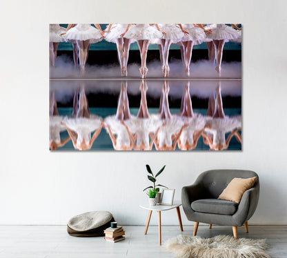 Graceful Legs of Ballerinas Canvas Print-Canvas Print-CetArt-1 Panel-24x16 inches-CetArt