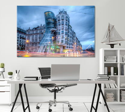 Dancing House Prague Czech Republic Canvas Print-Canvas Print-CetArt-1 Panel-24x16 inches-CetArt