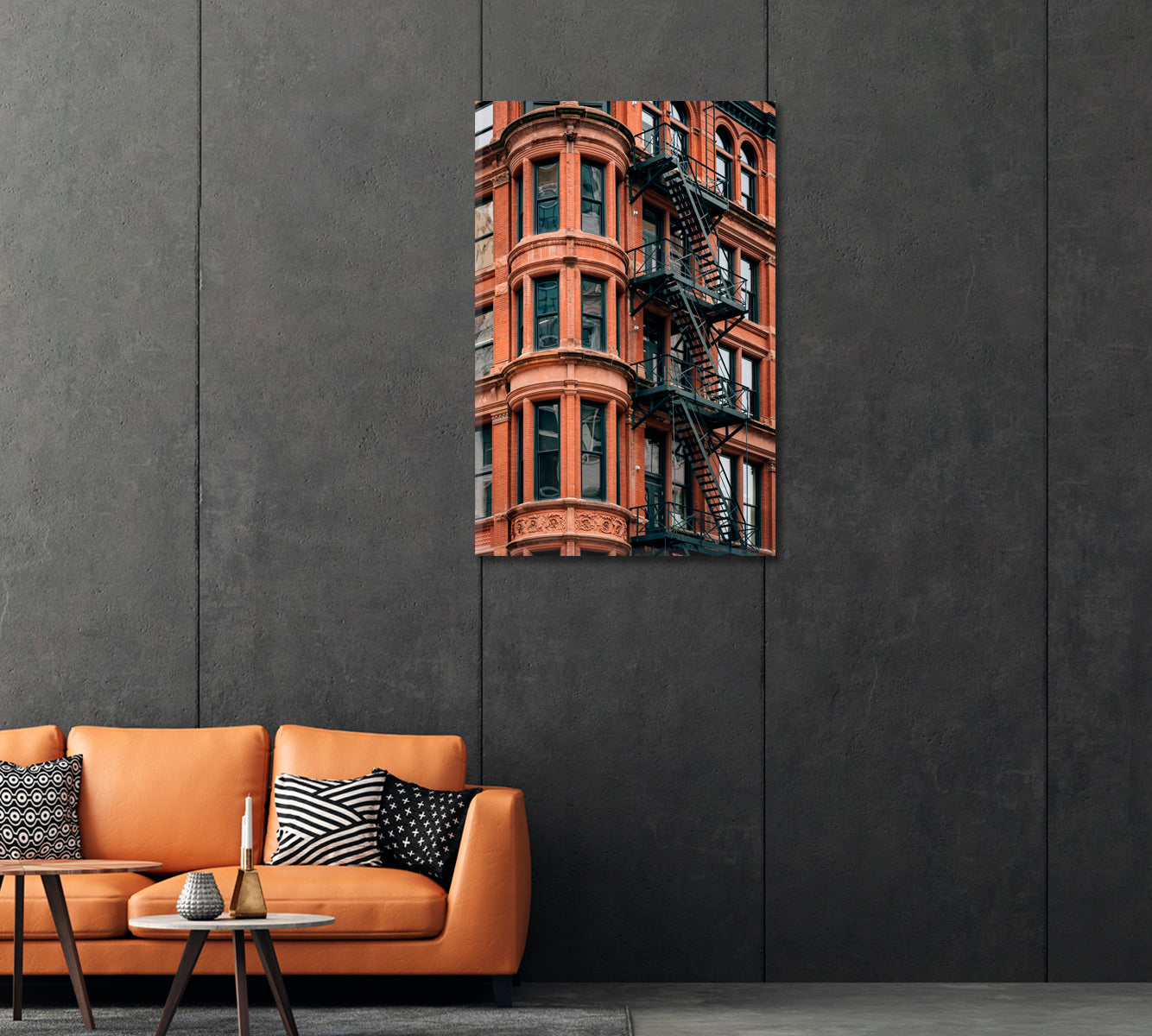 Detroit Architecture Michigan Canvas Print-Canvas Print-CetArt-1 panel-16x24 inches-CetArt