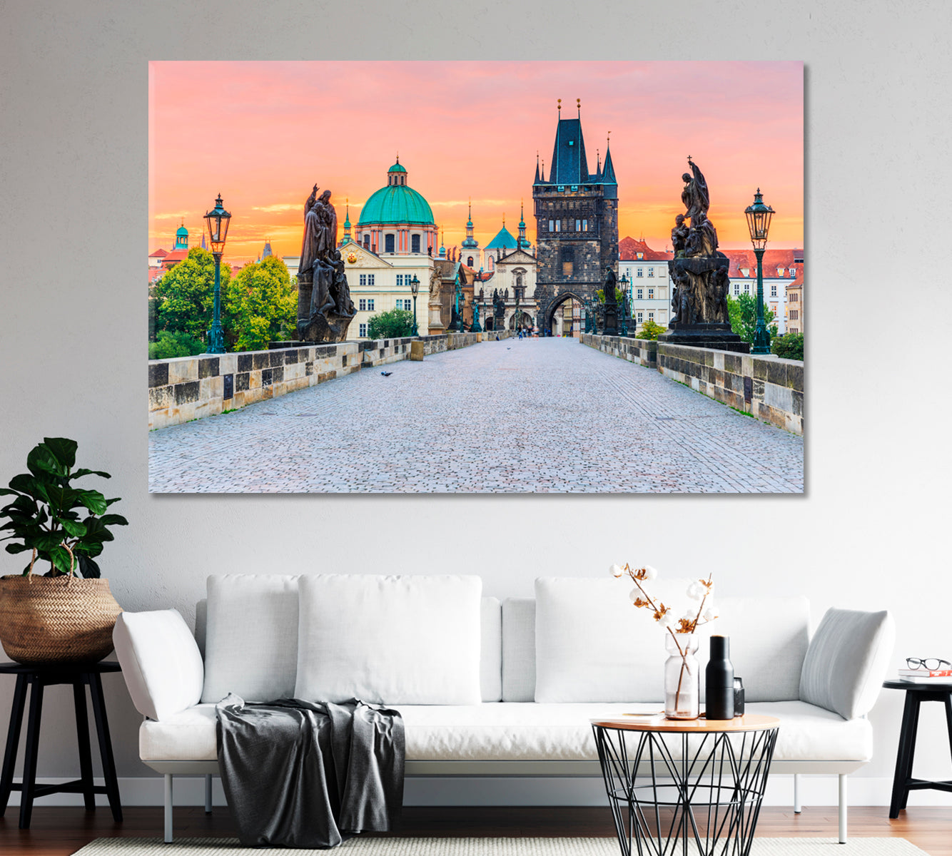 Prague Old Town Square at Sunrise Czech Republic Canvas Print-Canvas Print-CetArt-1 Panel-24x16 inches-CetArt