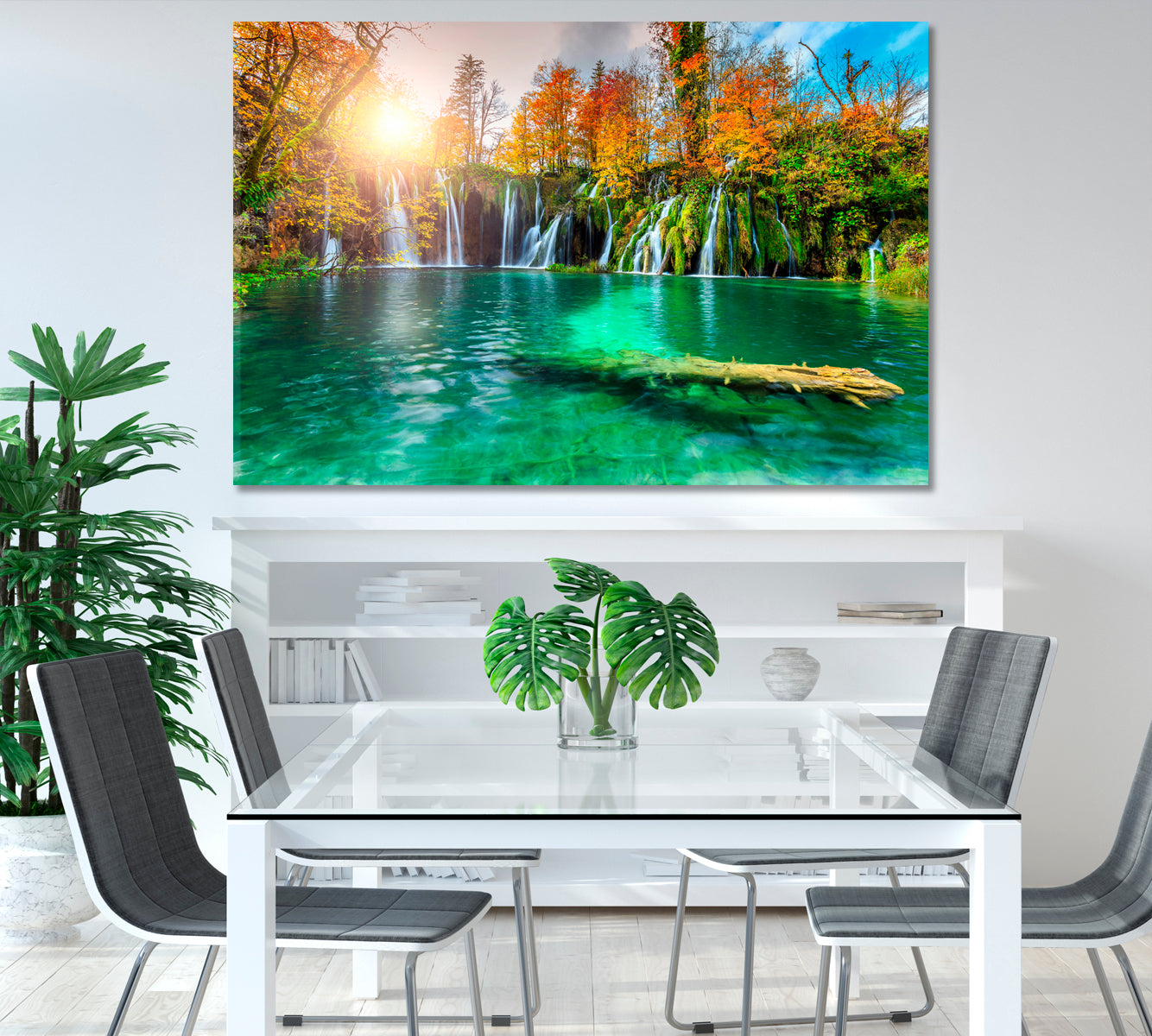 Waterfalls of Plitvice Lakes National Park Canvas Print-Canvas Print-CetArt-1 Panel-24x16 inches-CetArt