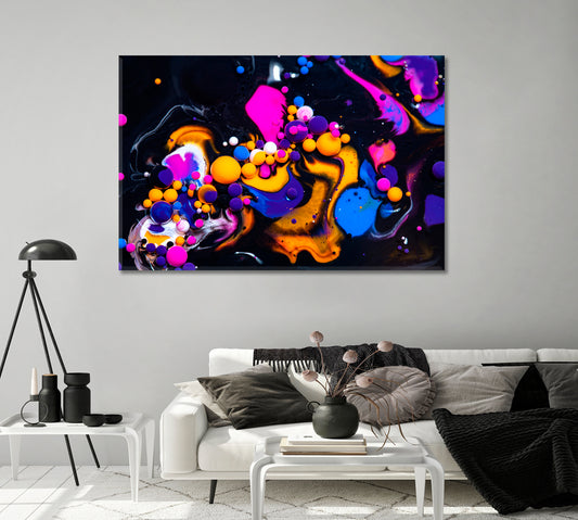 Abstract Liquid Bubbles Canvas Print-Canvas Print-CetArt-1 Panel-24x16 inches-CetArt