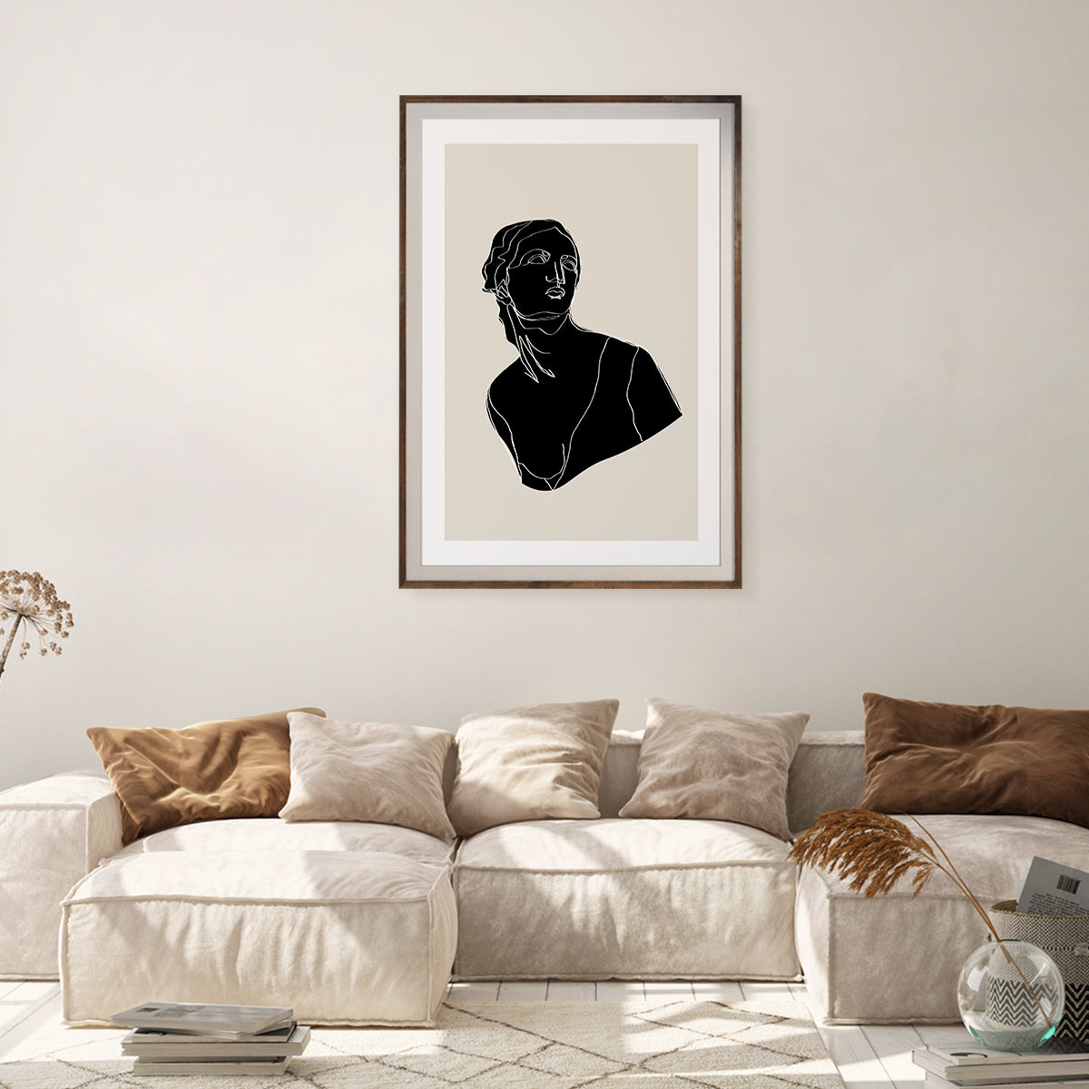 Antique Sculptures Silhouette High Resolution Posters And Art Prints-Vertical Posters NOT FRAMED-CetArt-8″x10″ inches-CetArt