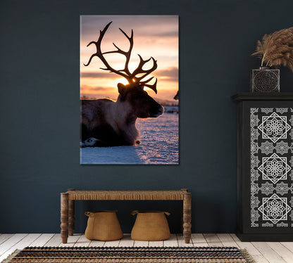 Reindeer Canvas Print-Canvas Print-CetArt-1 panel-16x24 inches-CetArt