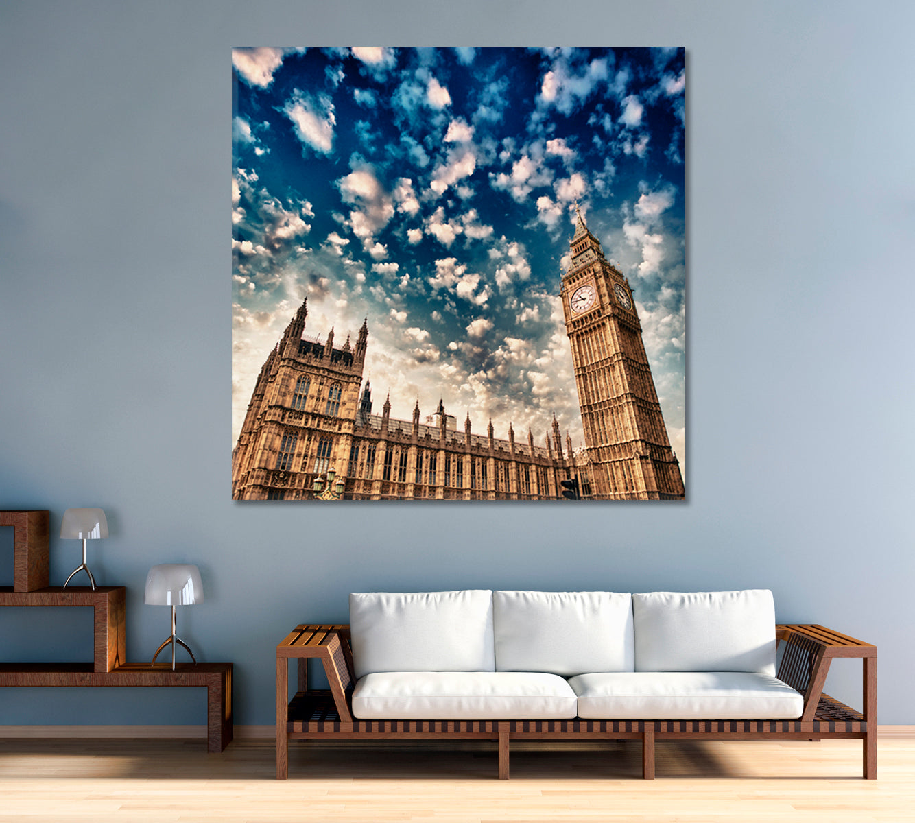 Palace of Westminster London Canvas Print-Canvas Print-CetArt-1 panel-12x12 inches-CetArt