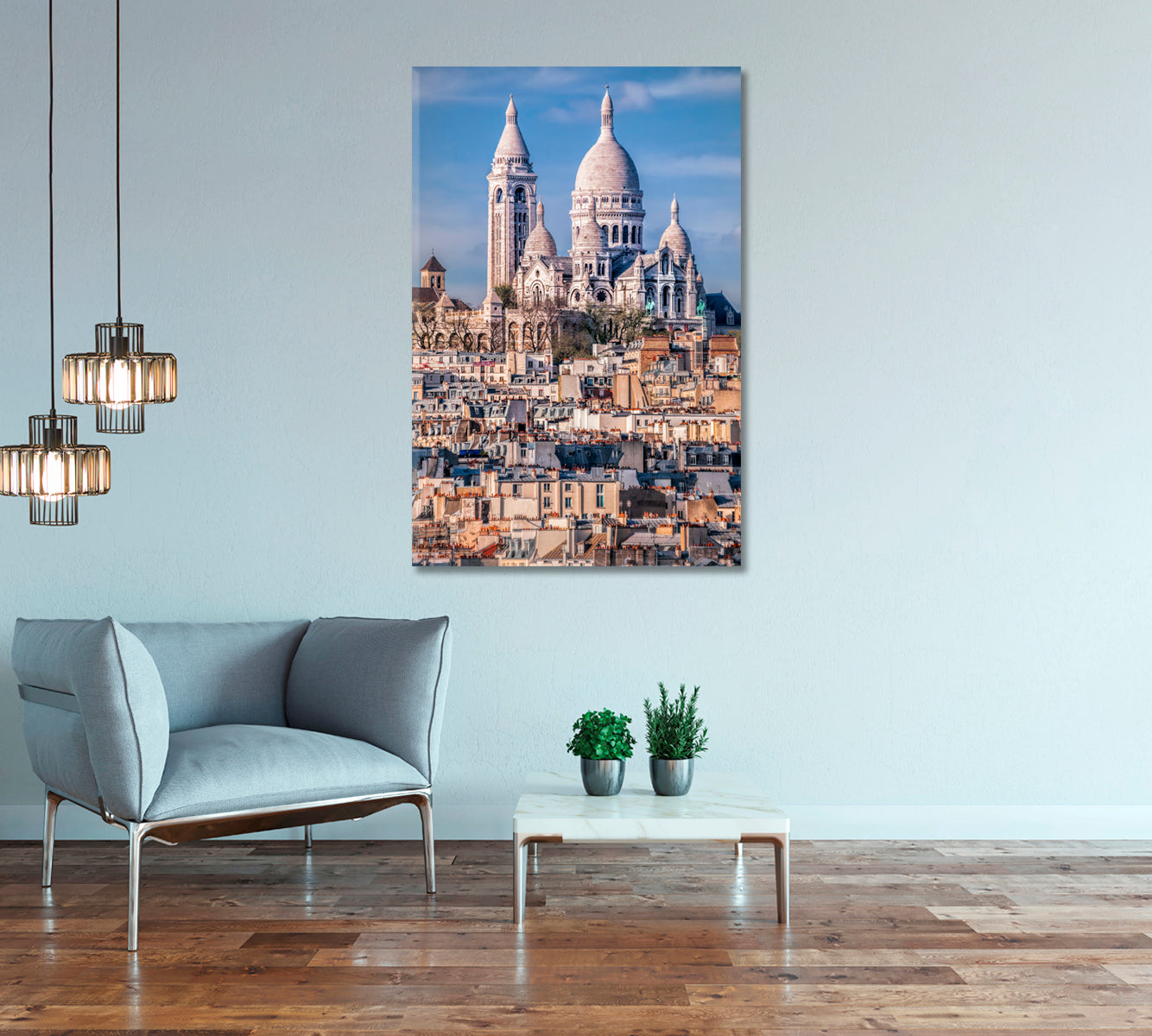 Temple Basilica Sacre Coeur Paris France Canvas Print-Canvas Print-CetArt-1 panel-16x24 inches-CetArt