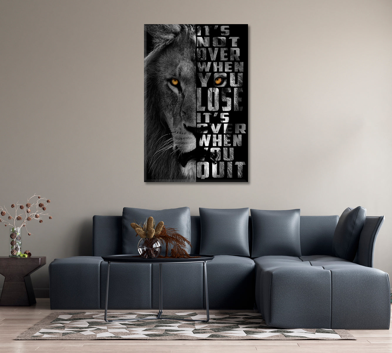 Lion Canvas Print-Canvas Print-CetArt-1 panel-16x24 inches-CetArt