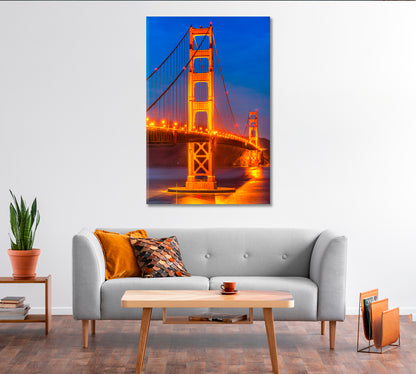 Golden Gate Bridge San Francisco USA Canvas Print-Canvas Print-CetArt-1 panel-16x24 inches-CetArt