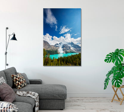 Beautiful Berg Lake and Mount Robson Canada Canvas Print-Canvas Print-CetArt-1 panel-16x24 inches-CetArt