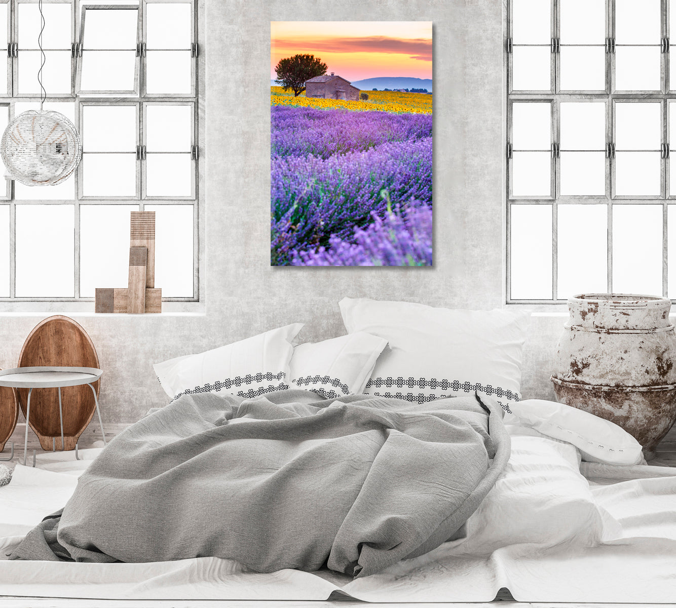 Valensole Plateau with Lavender Fields France Canvas Print-Canvas Print-CetArt-1 panel-16x24 inches-CetArt